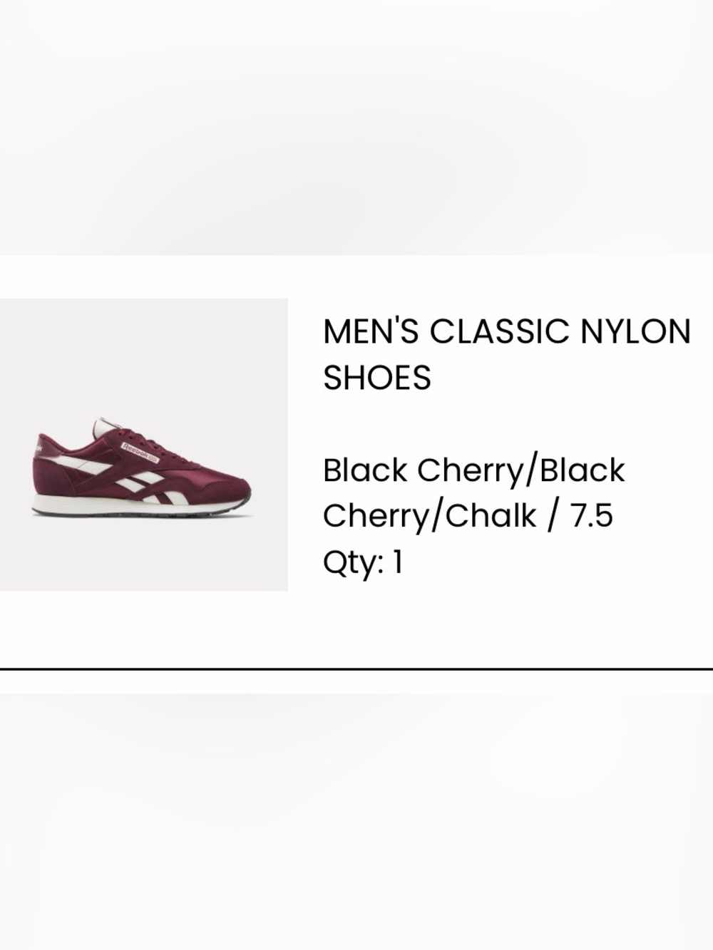 Men’s Reebok Classic Nylon Shoes